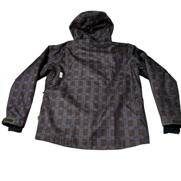 Bonfire Snowboard Ski Jacket Men’s Large Insulated Hooded Geometric - Picture 4 of 11